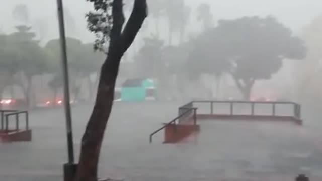 Tormenta eléctrica en Bucaramanga y el área metropolitana