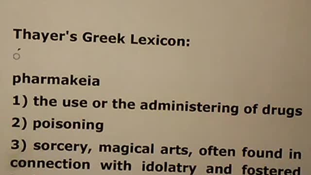 Sorcery = Pharmakeia