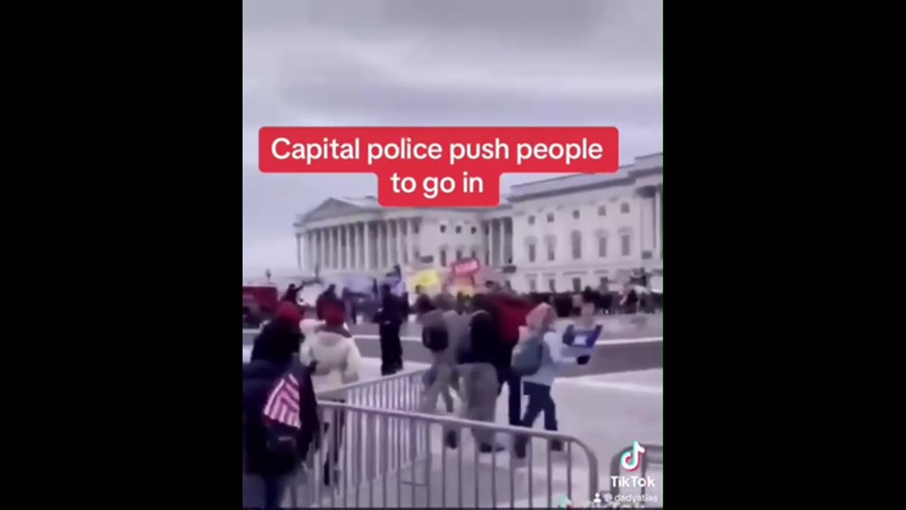 police officer is afraid of American and political flags
