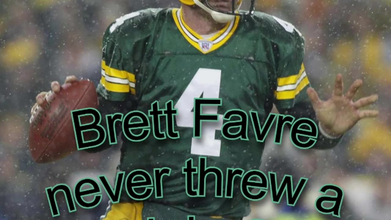 Crazy stat, pick master Brett Favre never threw a pick in OT