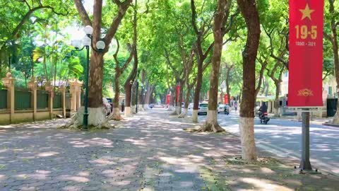 The Most Beautyful Street In Hanoi, VietNam ( Phan Dinh Phung )