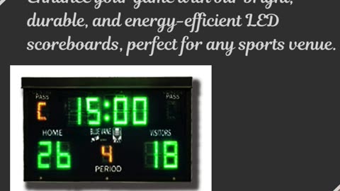 LED Scoreboards for Clear and Reliable Sports Displays | Blue Vane