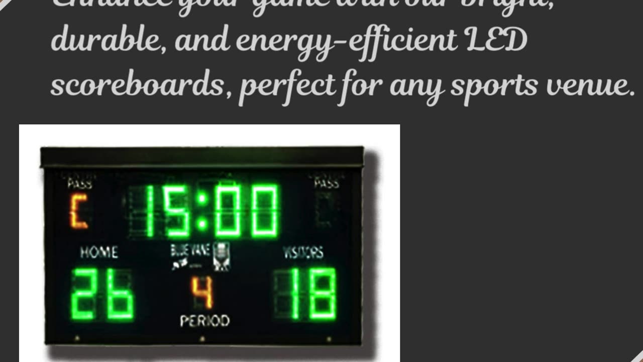 LED Scoreboards for Clear and Reliable Sports Displays | Blue Vane