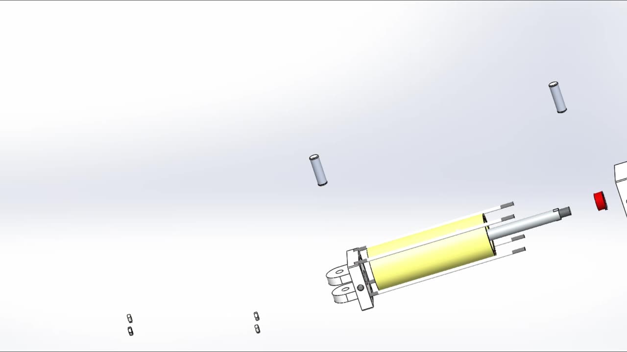 solidworks || Hydraulics cylinder assembly | hydraulics cylinder assembly animation video |