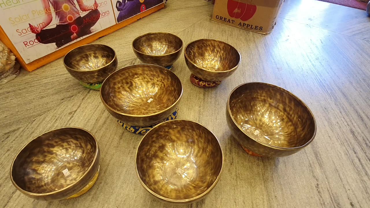 Fullmoon singingbowl set