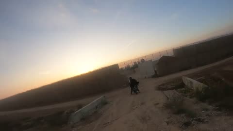 Hamas fighters rolled right into Israel on motorcycles with ramps over Gaza fencing