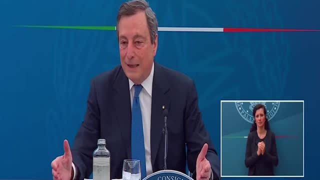 DRAGHI: "TENDREMOS QUE SEGUIR VACUNANDO DURANTE AÑOS DEBIDO A LAS VARIANTES"