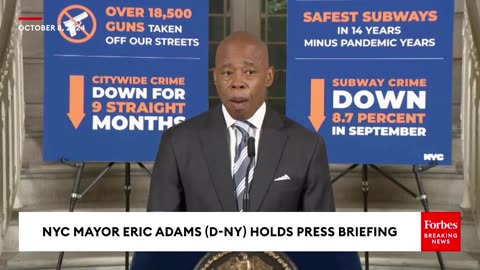 JUST IN- NYC Mayor Eric Adams Reacts To Arrest Of Former Aide On Obstruction Of Justice Charges