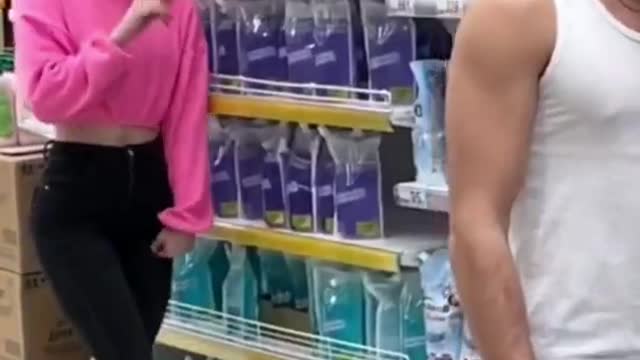 Bodybuilder prank funny reaction in public