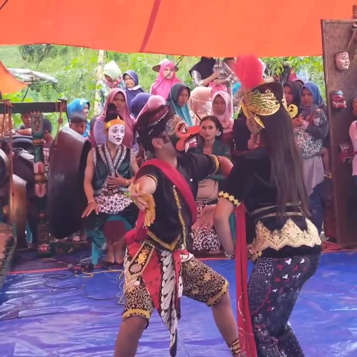 Mask dance traditional of java indonesia