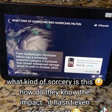 Hurricane Milton Hasn't Even Hit Yet Alexa Knows Outcome!!!!