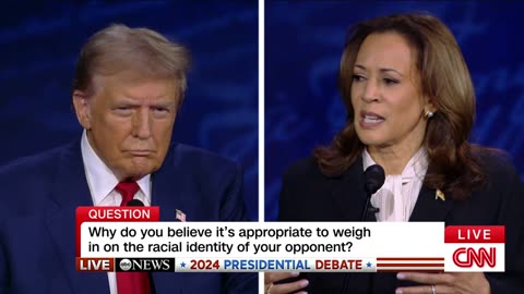 Harris reacts to Trump saying he ‘couldn’t care less’ about her race