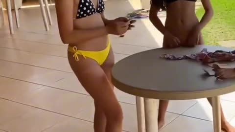 Swimming girl