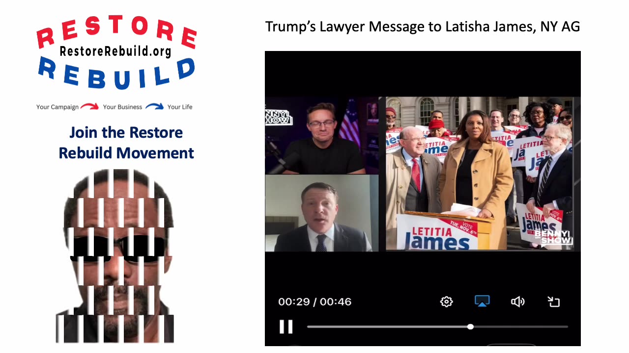 Trump's Lawyer Tells Latisha James to Stop Effing Around