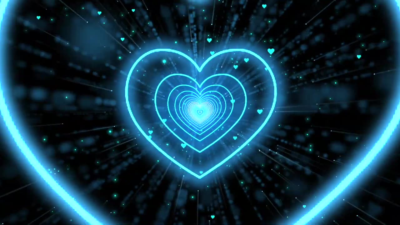 1022. Love Heartđź’™Blue Heart Background Heart