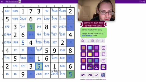 Sudoku 2024 10 15 hard
