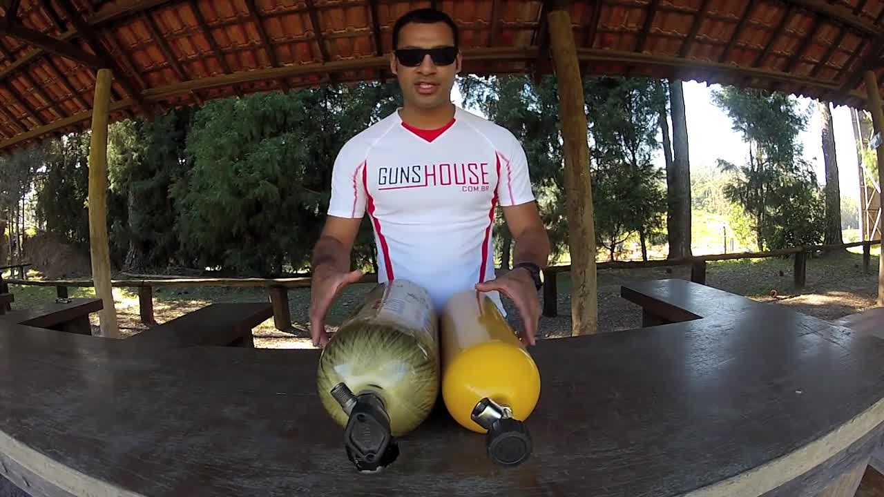 Cilindro de ar 300 bar PCP - HPA - Air Gun - Paintball.