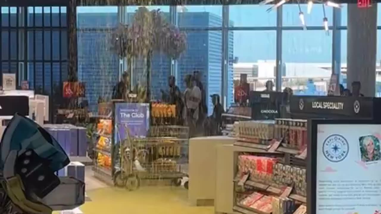 Yellow Liquid Leaking From Ceiling at Newark Airport Terminal