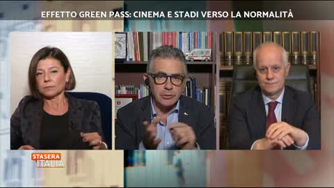 "Stasera italia" 28.09.2021 una tonnellata di stronzate "estratto GP "