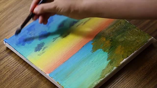 Draw A Colorful Sky