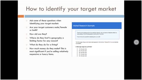 Target market marketing mix