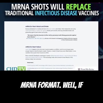 mRNA shots will replace traditional infectious disease vaccines