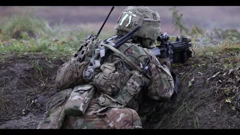 U.S. Army Soldiers conduct Battle Drill Five, Knock Out a Bunker