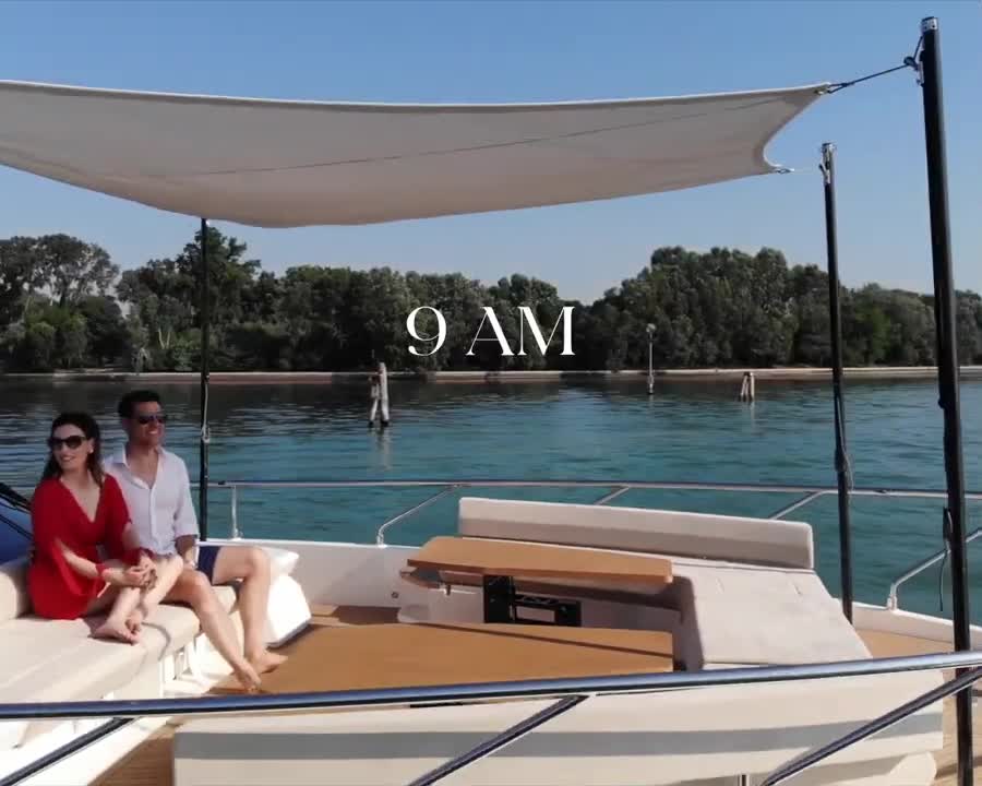 Ferretti Yachts 670, 24 hours in Venice