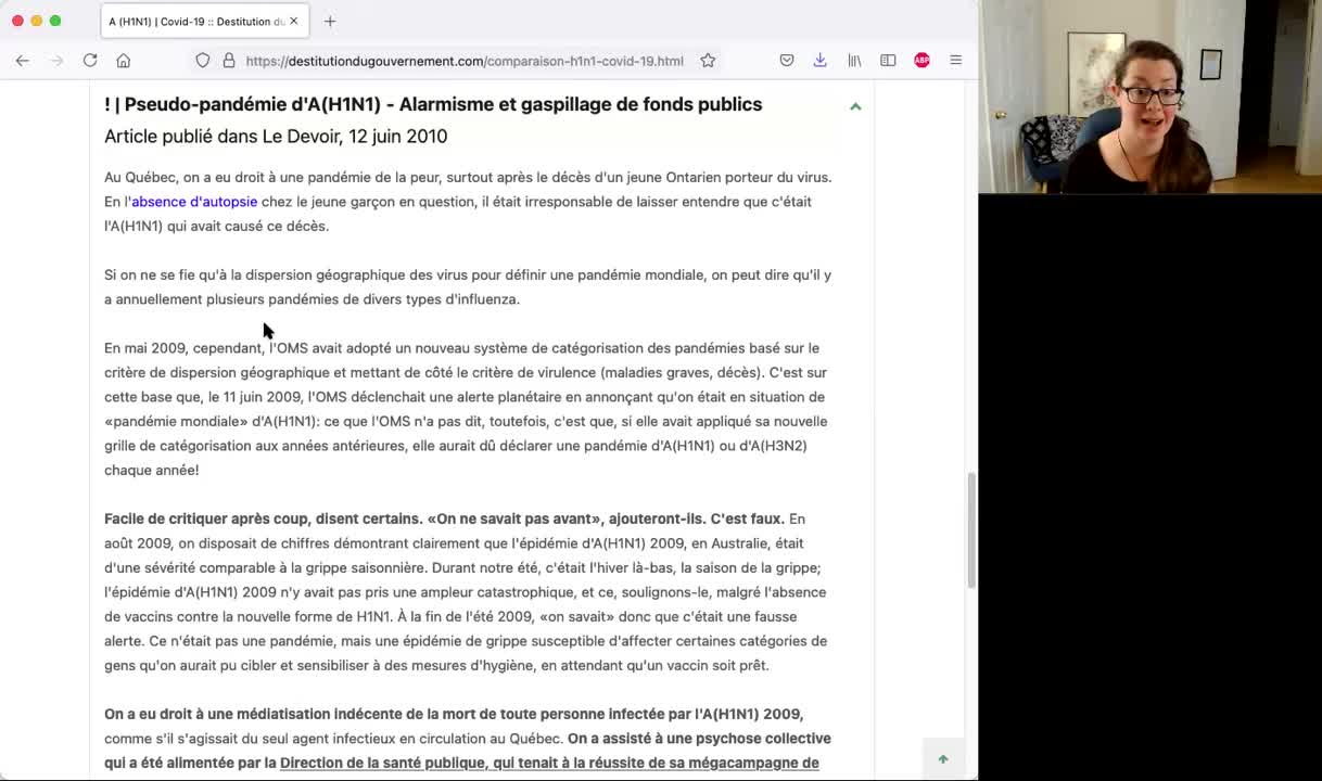 Découvrez le bilan de la grippe porcine (AH1N1) et comparez à la crise actuelle.