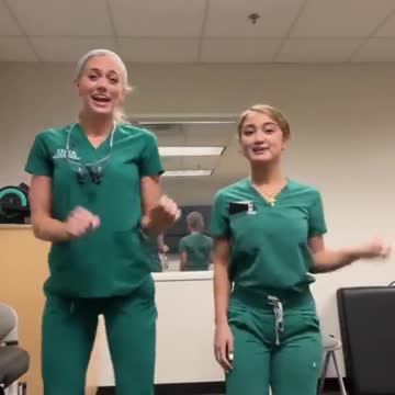 Nurses perform in the hospital