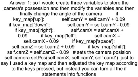 How to move camera forward in panda3d