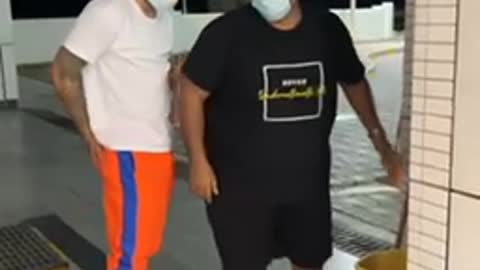 How he still hanging out with you guys 😂