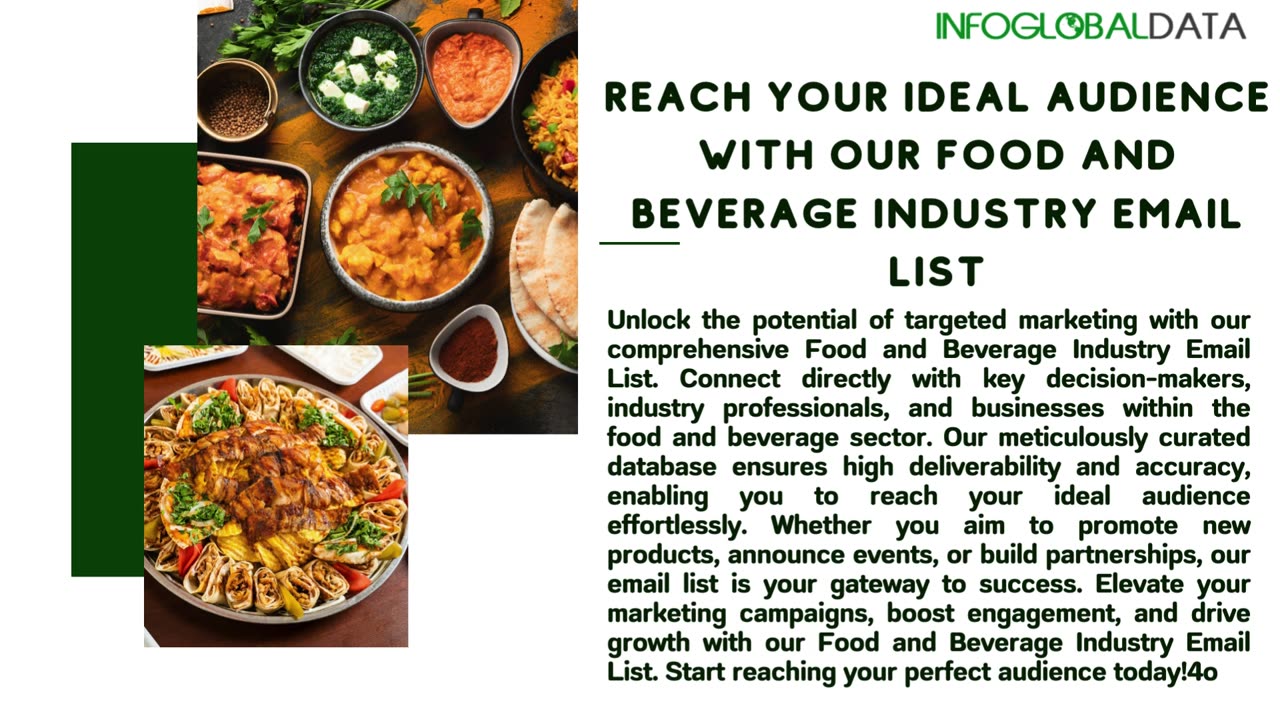 Enhance Your Marketing Strategies with Our Food Industry Email List