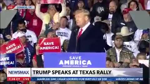 Trump praises crowd at rally in Conroe, Texas live29