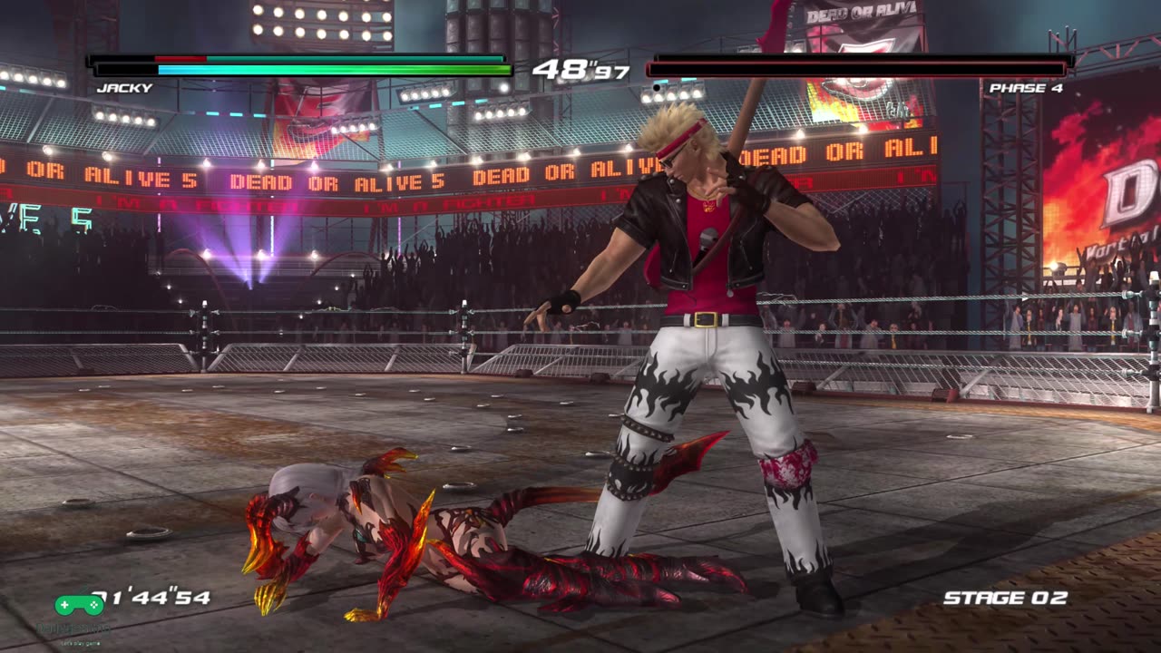 TAG TEAM JACKY AND CHRISTIE DEAD OR ALIVE 5GAMEPLAY