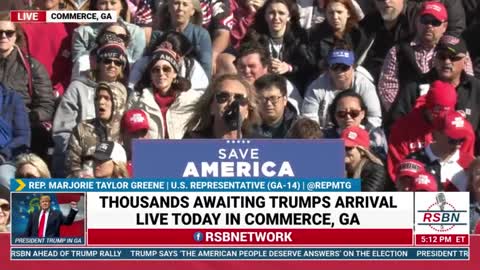 REP. MARJORIE TAYLOR GREENE FULL SPEECH IN GA COMMERCE 3/26/202 RALLY..
