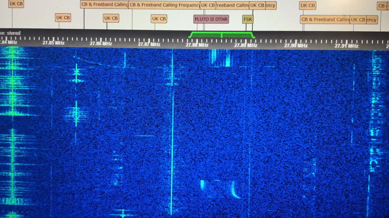 11M CB Radio Band Opening Indicator 27.505 MHz POCSAG Paging Signals DX - G8JNJ SDR 4 Nov 2023