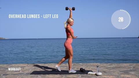 25 MIN Leg Home Workout - NO REPEAT - with weights (dumbbells)