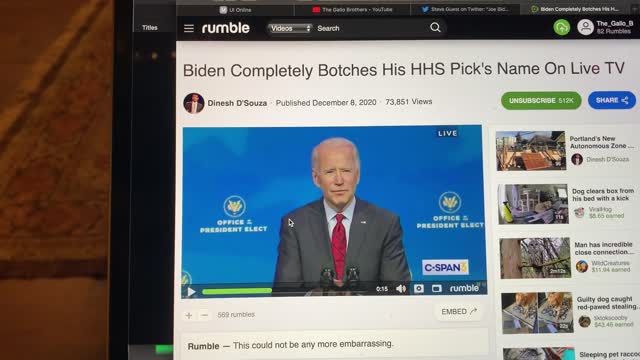 Joe Biden Gaffe TV Cover Up Attempt