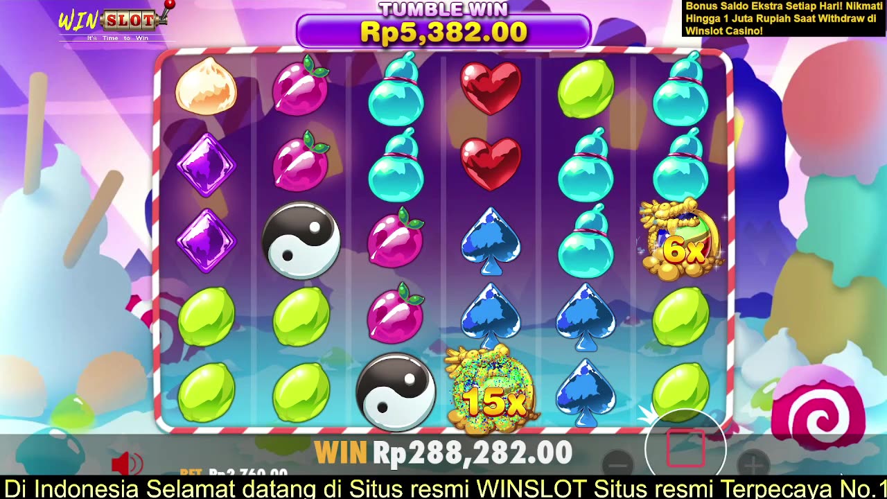š Sambut Manisnya Kemenangan di Candy Village⢠WINSLOT! JACKPOT Yang HEBOH !!