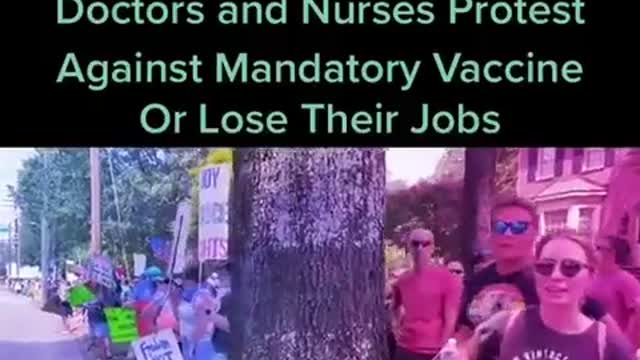 Doctors & Nurses in NC Protest Against Mandatory CV19VX