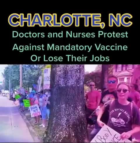 Doctors & Nurses in NC Protest Against Mandatory CV19VX