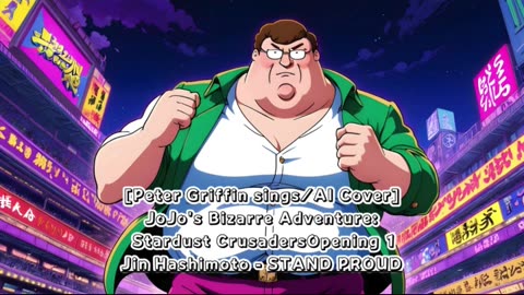 [Peter Griffin sings/AI Cover] JoJo's Bizarre Adventure OP 3 Jin Hashimoto - STAND PROUD