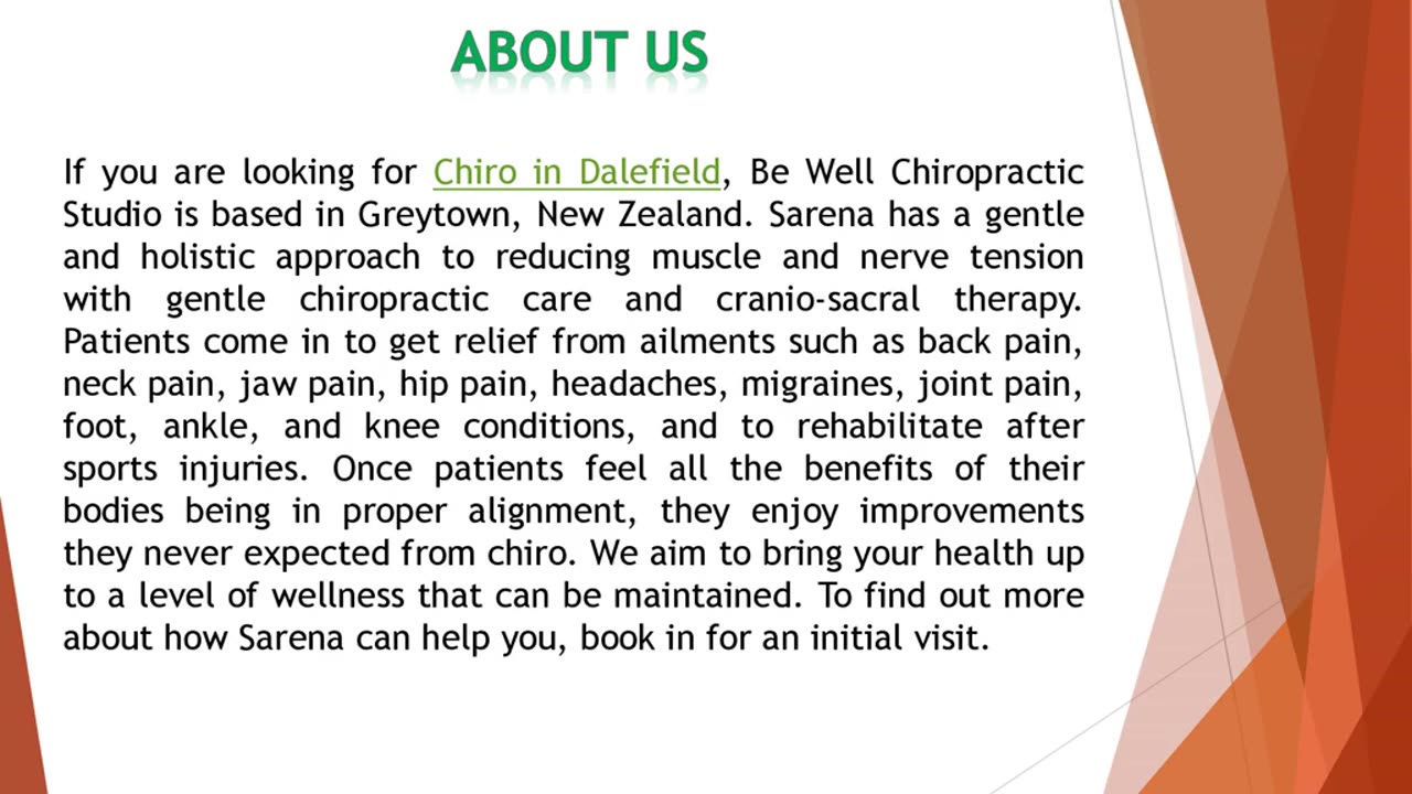 If you are looking for Chiro in Dalefield