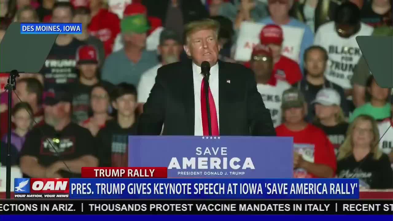 Donald Trump: "We are born free. We will live free."