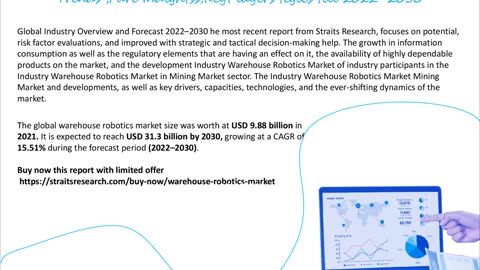 Warehouse Robotics Market market Forecast By Industry Outlook By Forecast Period