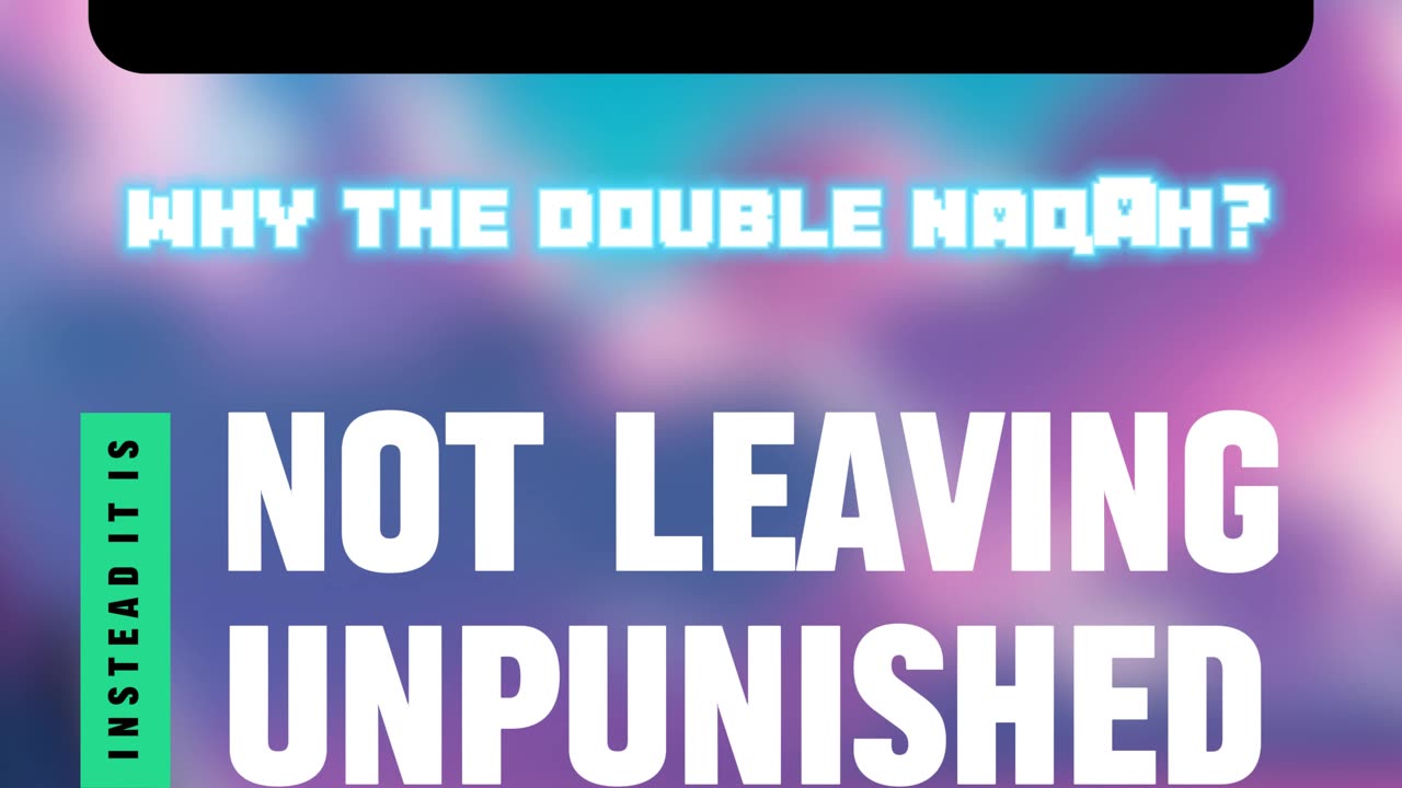 What is the double naqah in Exodus 34:6-7?