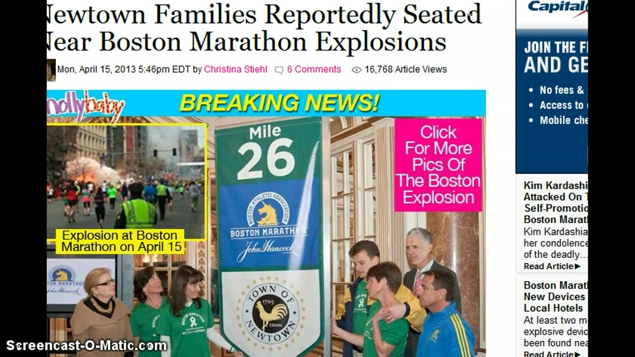 Boston Marathon Bombing _ Evidence of False Flag_ Sandy Hook