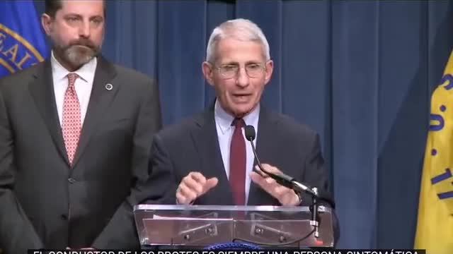 "asintomáticos no trasmiten virus" - Dr. Fauci