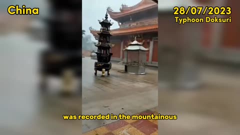 Dokusuri Typhoon! Winds of 244 km in China caused destruction!